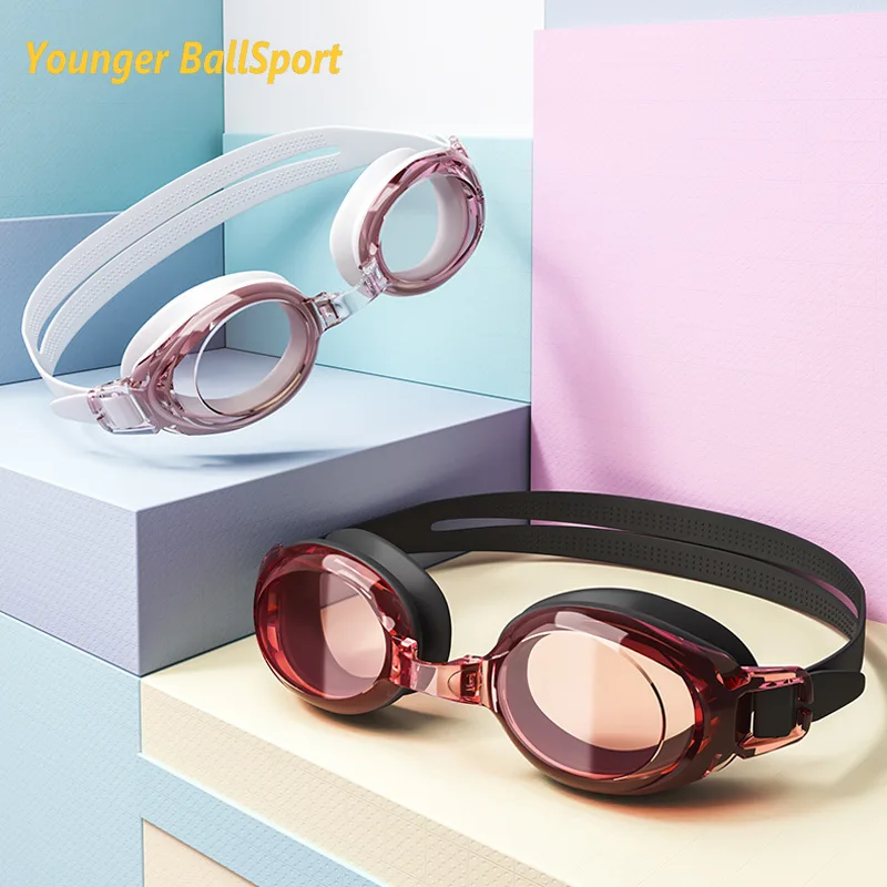 Swim Goggles Anti Fog Uv - 近視水泳ゴーグル女性用水泳キャップ水泳メガネ防曇 UV 防水水泳ゴーグル耳栓プール機器眼鏡
