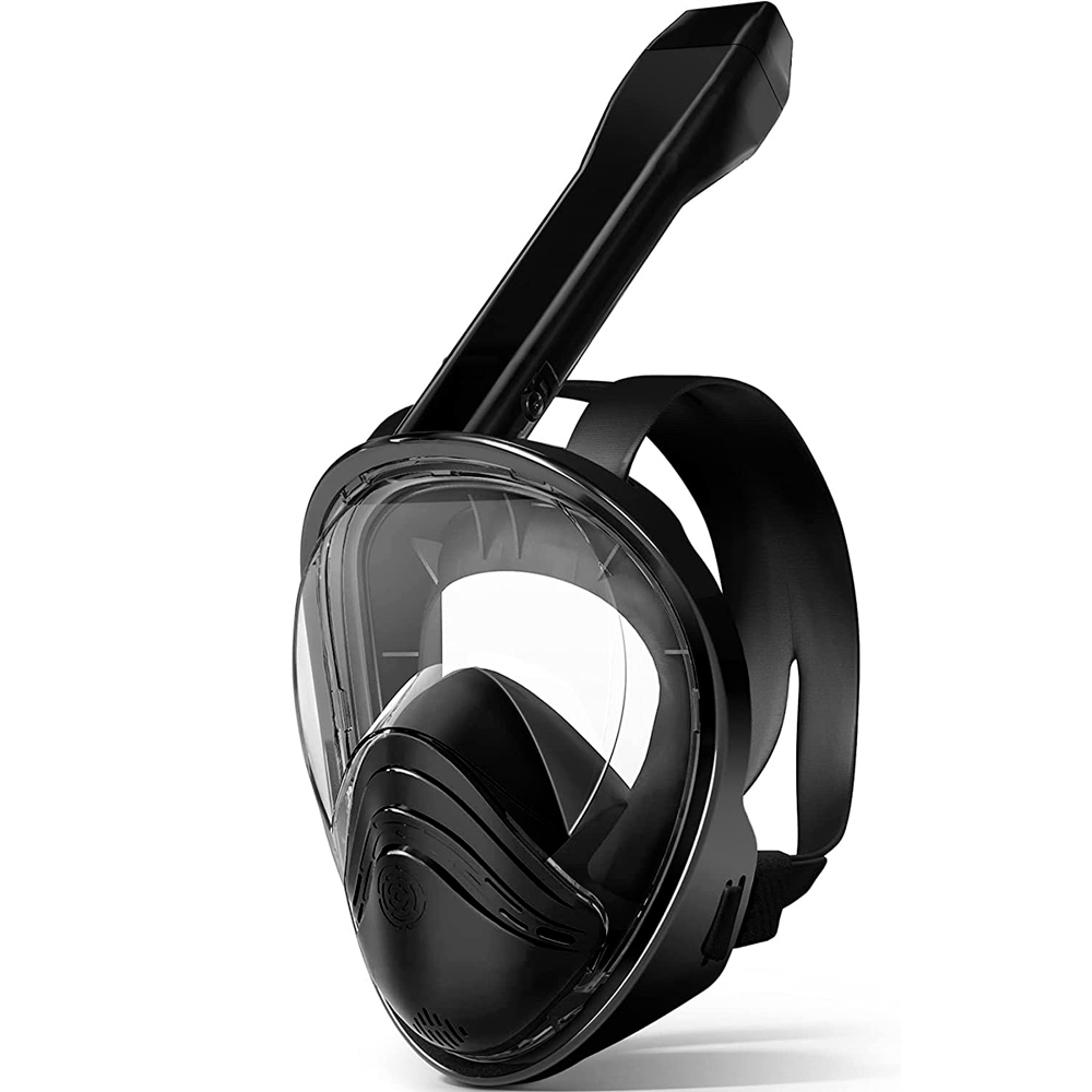 Snorkel Mask Full Face - アップグレードされた呼吸システムを備えたフルフェイスダイビングマスク防曇防漏シュノーケルマスクシュノーケリングギア大人用水泳ダイビング
