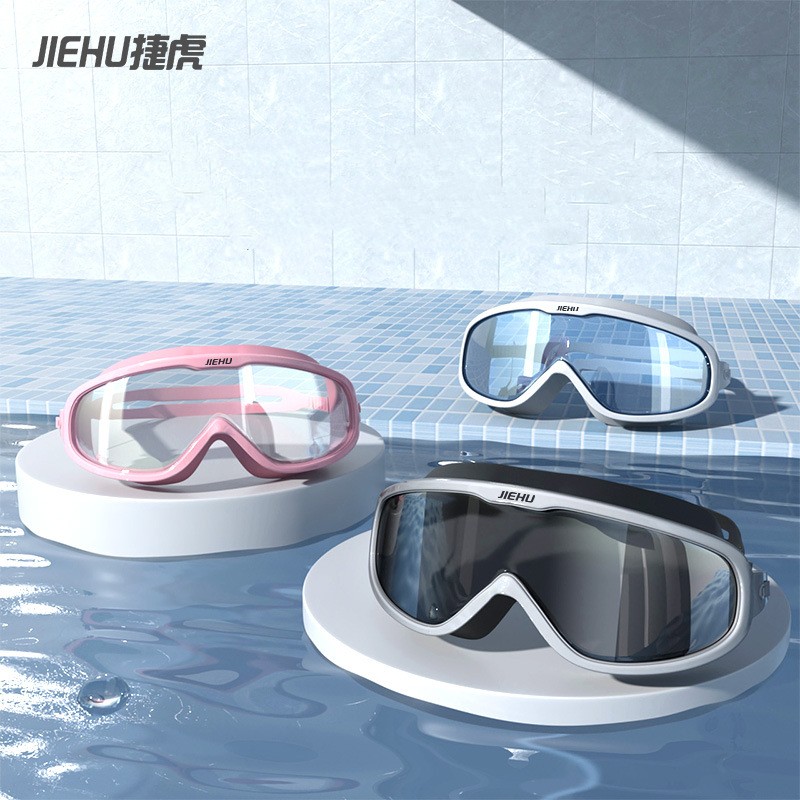 Swim Goggles Anti Fog Uv - 大人の近視プロの防水シリコンHDスイムアイウェア防曇UV保護調整可能なサーフゴーグルビーチグラス