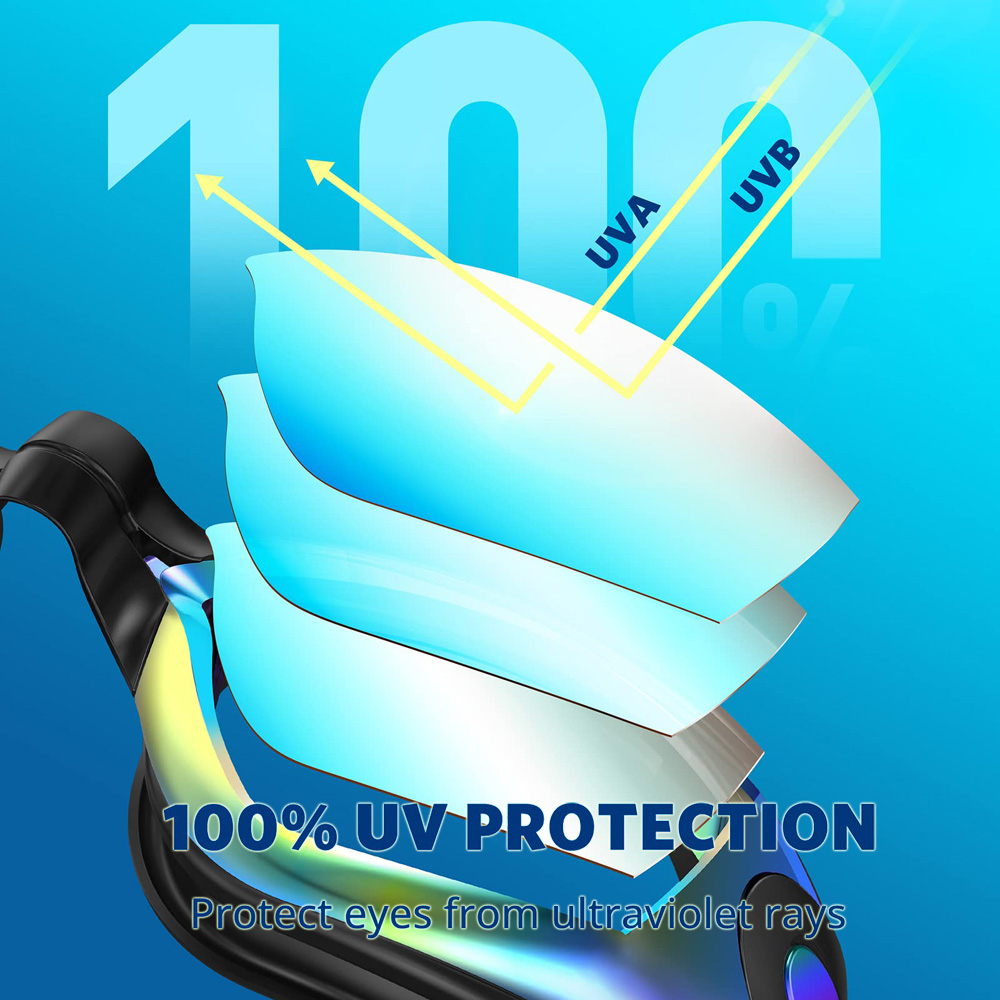 2 パック水泳ゴーグル防曇 UV 保護調整可能な水泳メガネプ - Swim Goggles Anti Fog Uv のレビューと価格