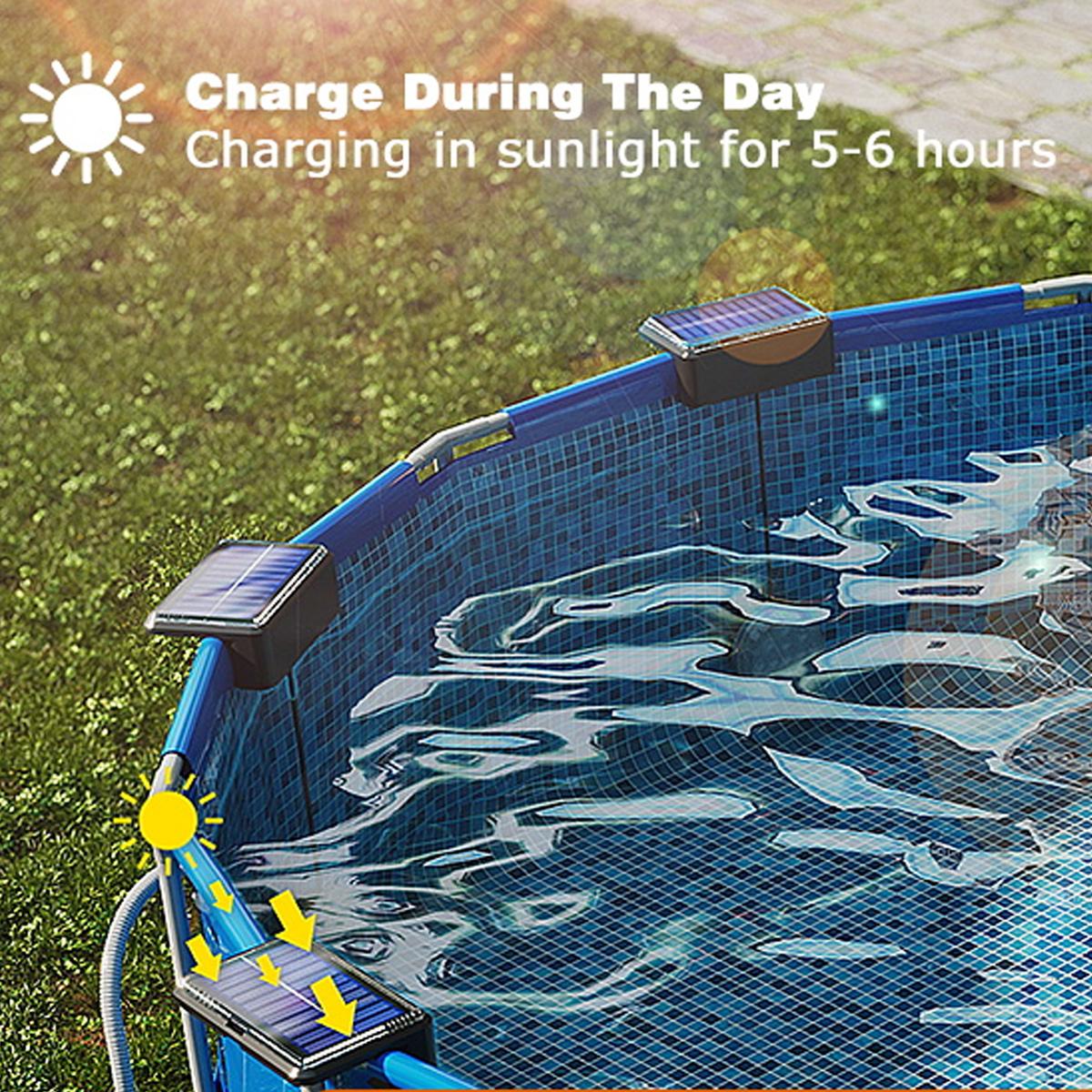 水中ソーラープールライト リモコン付き LED RGB 充電 - Pool Light Solar Rechargeable のレビューと価格