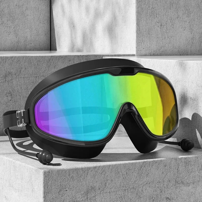 ミラーレンズ付き大人用スイムゴーグル – 曇り止めUVカット - Swim Goggles Anti Fog Uv のレビューと価格