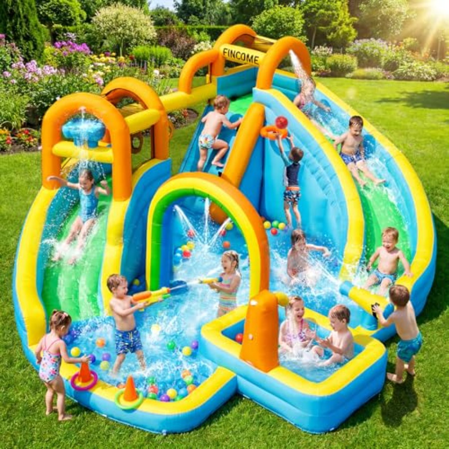 子供用裏庭屋外インフレータブルウォータースライドパーク：PV - Water Slide Inflatable のレビューと価格