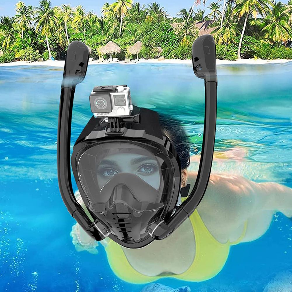 フルフェイスシュノーケルマスク180 ° パノラマビューシリ - Snorkel Mask Full Face のレビューと価格