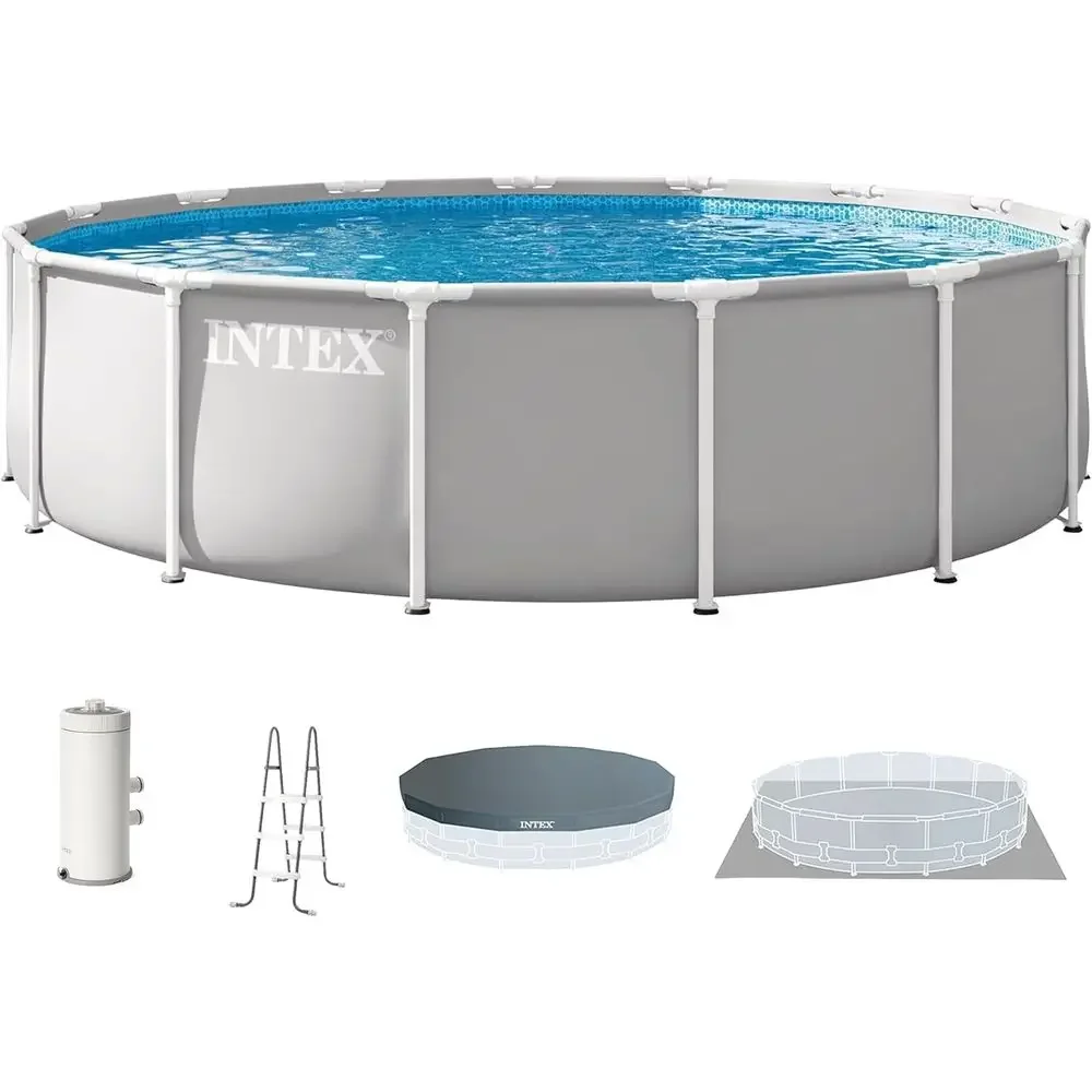 地上設置型丸型プールセット（1000 GPHフィルターポンプ - Pool Ladder Above Ground のレビューと価格