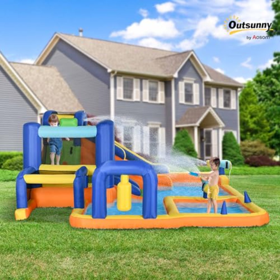 7in1 インフレータブルウォータースライド バウンスハウス - Water Slide Inflatable のレビューと価格