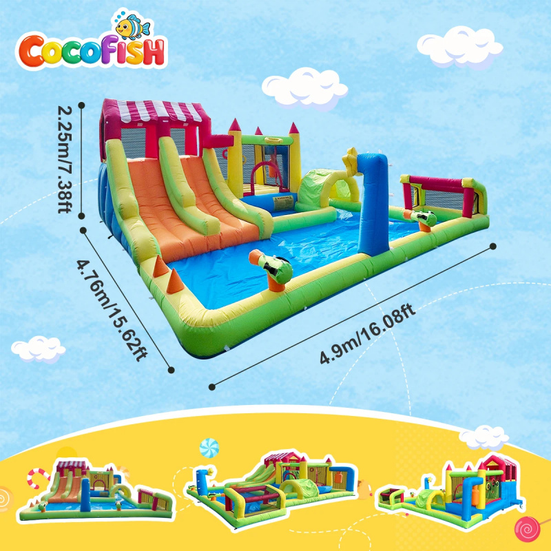 ココフィッシュ ココフィッシュ 裏庭サマーウォーターパーク  - Water Slide Inflatable のレビューと価格