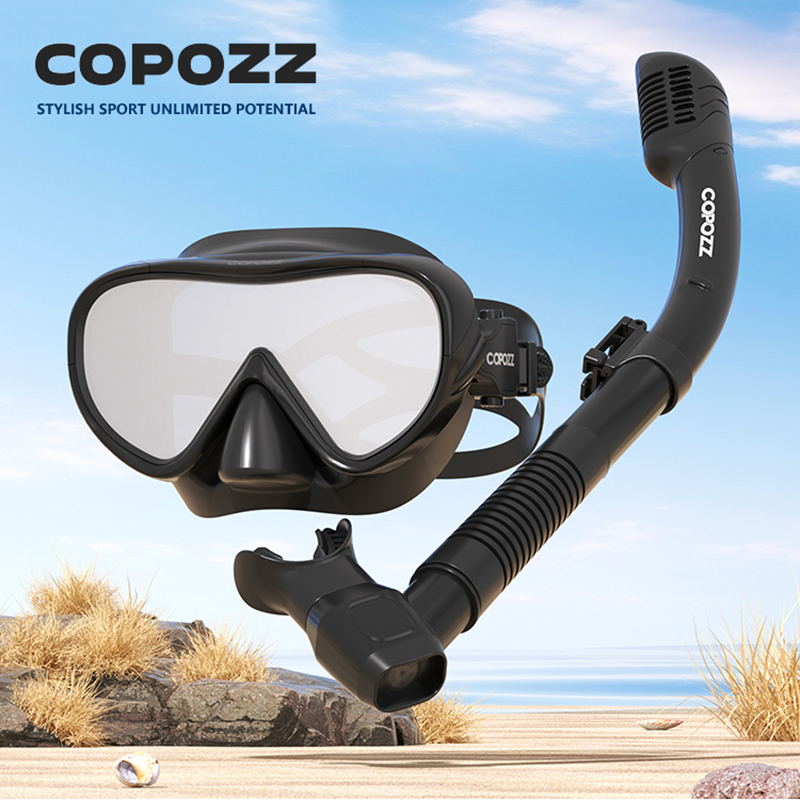 COPOZZ 新しいダイビングマスクフルビジョンマスク水中シ - Snorkel Mask Full Face のレビューと価格