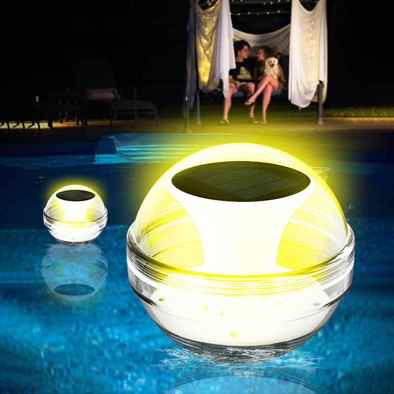 ソーラーフローティングプールライト 池、スパ、滝、噴水用 4 - Pool Light Solar Rechargeable のレビューと価格