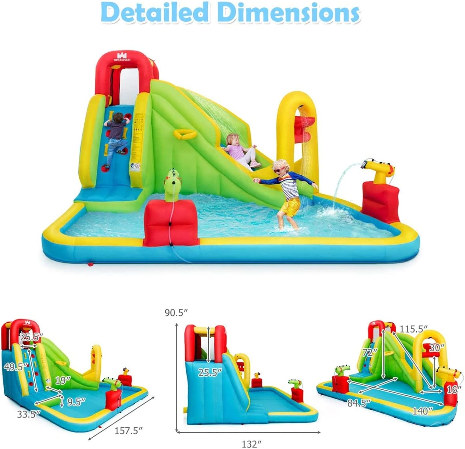 巨大なインフレータブルウォーターパーク遊具 - 子供用ブロウ - Water Slide Inflatable のレビューと価格