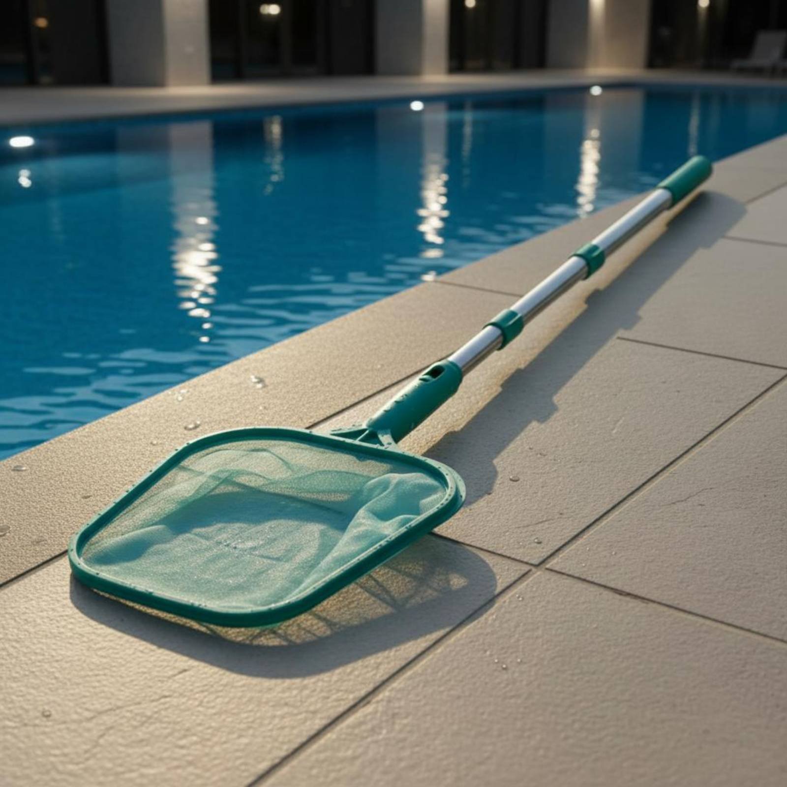 プール葉っぱ取りネット ポール付き 長さ調節可能 伸縮式プー - Pool Skimmer Net のレビューと価格