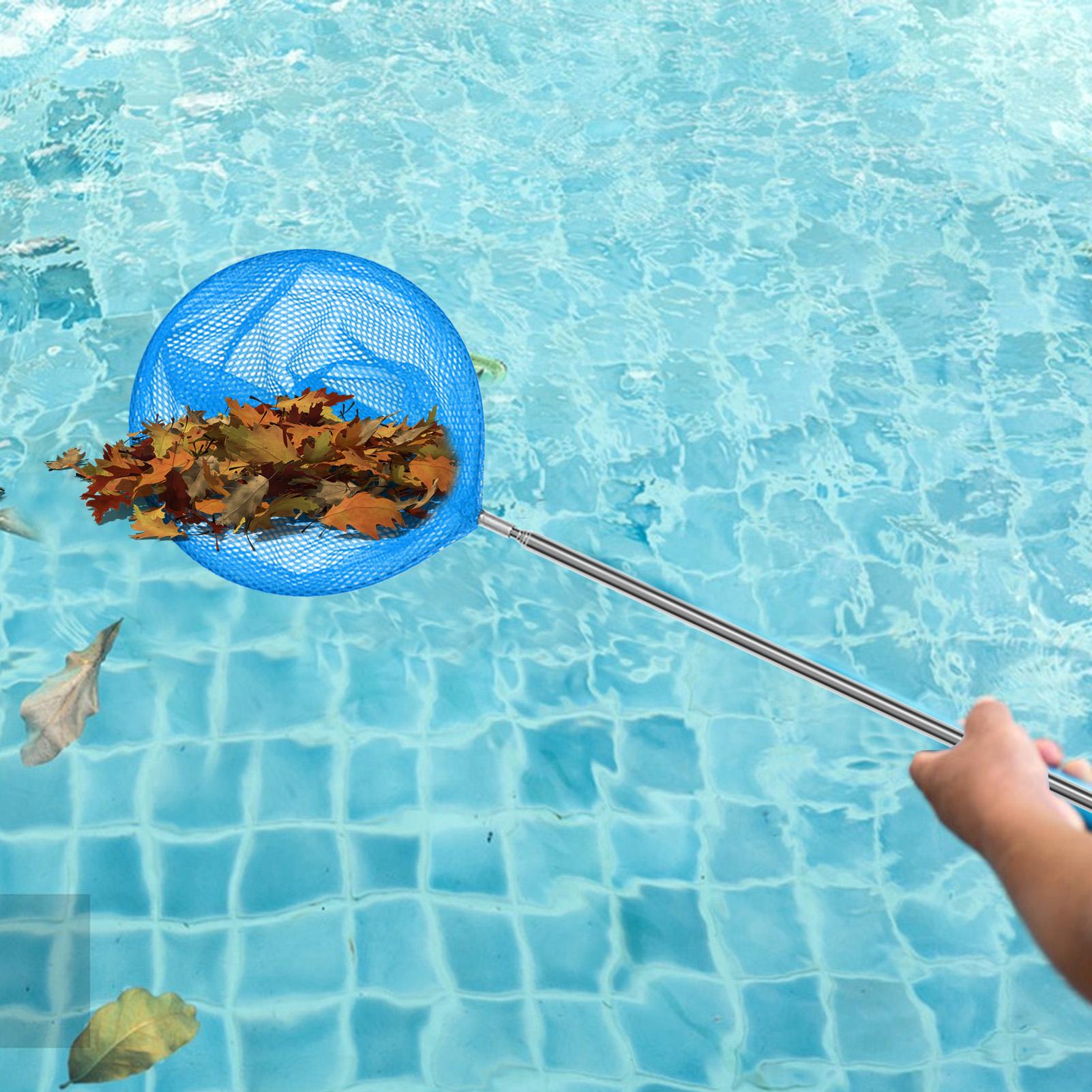 プールスキマーネット伸縮ポール付きステンレス鋼釣りネット子供 - Pool Skimmer Net のレビューと価格