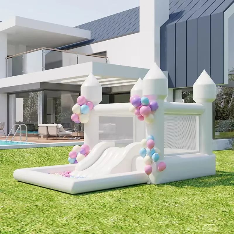 20264m ホワイトグレード インフレータブル バウンスハ - Water Slide Inflatable のレビューと価格
